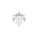 Oh My Ink temporary tattoo - Line Art Design V6