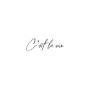 Oh My Ink temporary tattoo - C'est La Vie