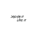 Oh My Ink temporary tattoo - Dream It Live It