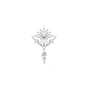 Oh My Ink temporary tattoo - Line Art Design V2