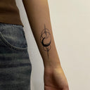 Moon with Fine Line