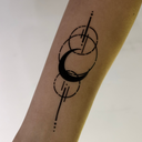 Moon with Fine Line