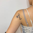 Butterfly with Saturn Key Charm