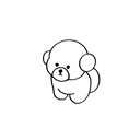 Oh My Ink x SPCA temporary tattoo - Bichon 2