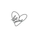 Oh My Ink temporary tattoo - Be Mine in Heart Shaped