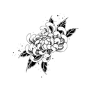 Mirror Tattoo - Krishna - Chrysanthemum