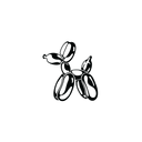 Oh My Ink temporary tattoo - Dog Balloon