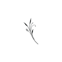 Oh My Ink temporary tattoo - Fine Line Leaf 4
