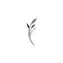 Oh My Ink temporary tattoo - Fine Line Leaf 3