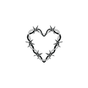 Oh My Ink temporary tattoo - Heart Thorns