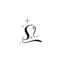 Oh My Ink temporary tattoo - Libra with Stars