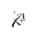 Oh My Ink temporary tattoo - Sagittarius with Stars