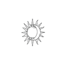 Oh My Ink temporary tattoo - Sun x Moon